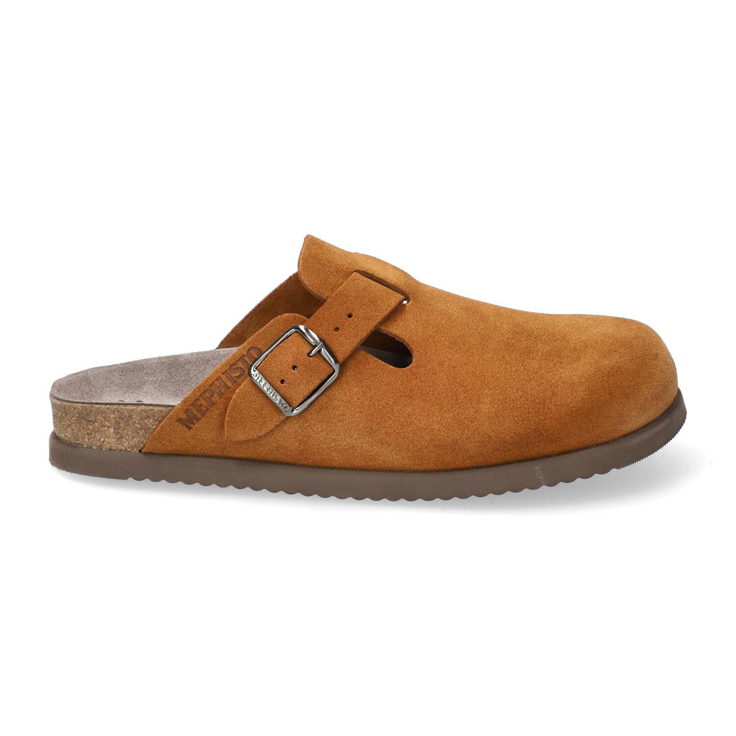 chaussons homme modèle Nathan Nubuck tobacco - Mephisto